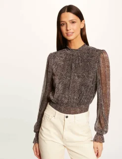 Tops Et T-Shirts>Morgan T-Shirt Manches Longues Imprime Abstrait Femme | Multico