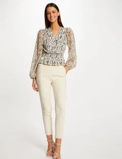 Tops Et T-Shirts>Morgan T-Shirt Manches Longues Imprime Abstrait Femme | Multico
