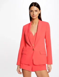 Vestes Et Blousons>Morgan Veste Cintree Boutonnee Femme | Orange