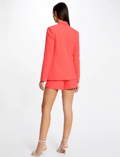 Vestes Et Blousons>Morgan Veste Cintree Boutonnee Femme | Orange