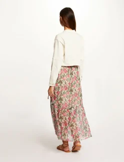 Vestes Et Blousons>Morgan Veste Droite Boutonnee En Jean Femme | Ecru