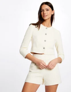 Ensembles Et Tailleurs>Morgan Veste Droite Manches 3/4 Femme | Jaune