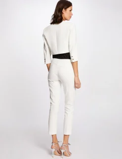 Vestes Et Blousons>Morgan Veste Droite Manches 3/4 Femme | Ecru