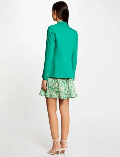Vestes Et Blousons>Morgan Veste Tailleur Droite Boutonnee Femme | Vert