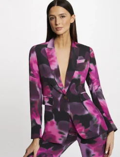 Vestes Et Blousons>Morgan Veste Tailleur Droite Imprime Floral Femme | Multico